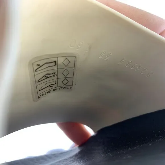 Gucci Pursuit Slide Sandals Women's Size 8 White Black Slip On Casual Shoes - Picture 12 of 12